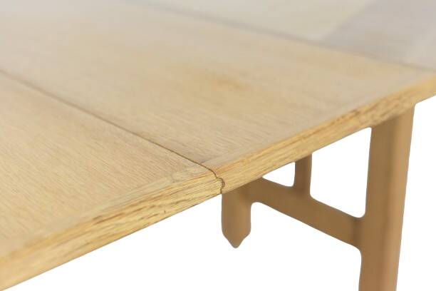 Guillerme et Chambron. Natural oak table. 1970s.