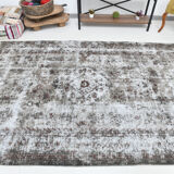 Turkish vintage large living room rug 313x188cm