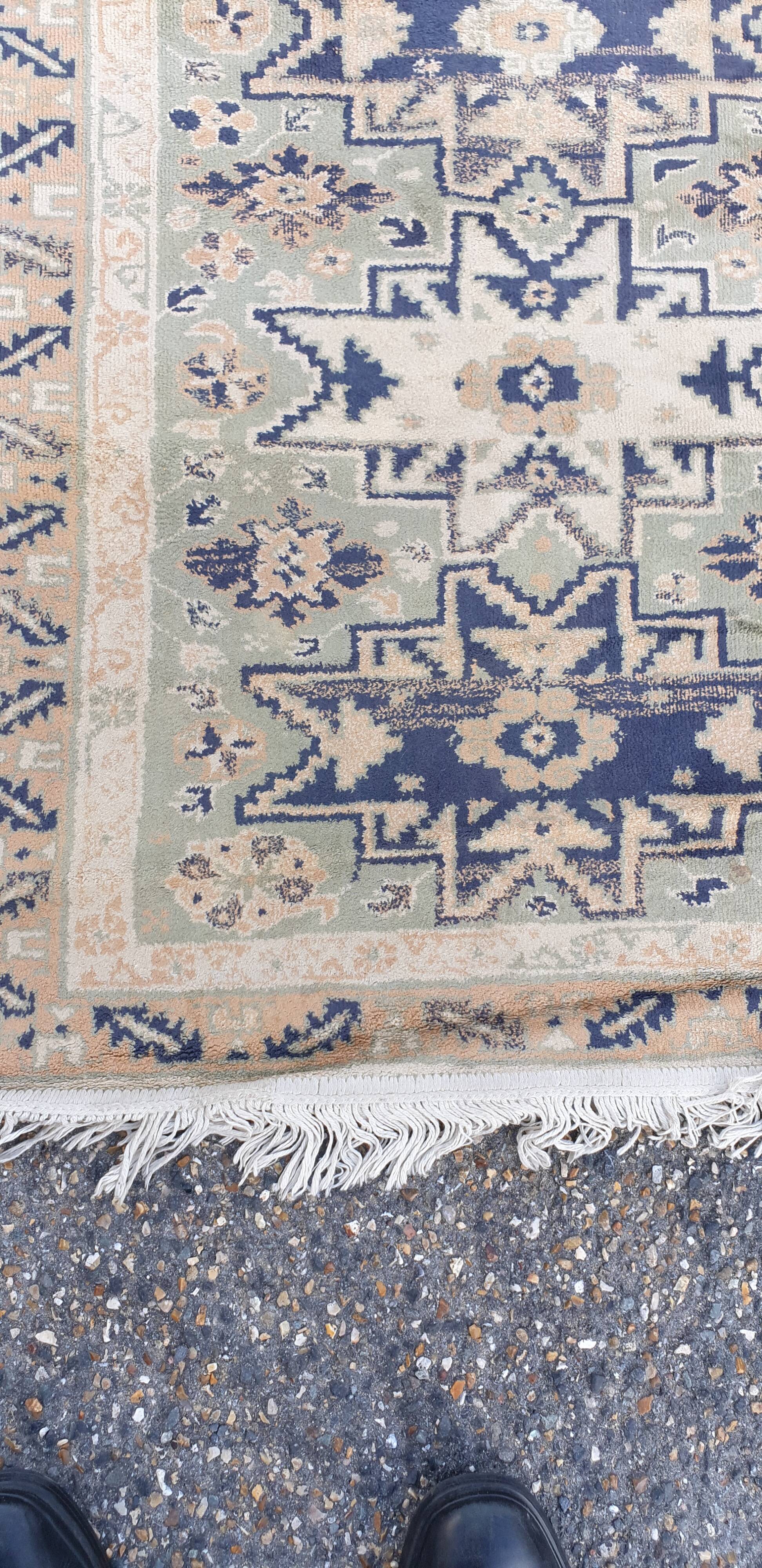 Corridor carpet silk wool