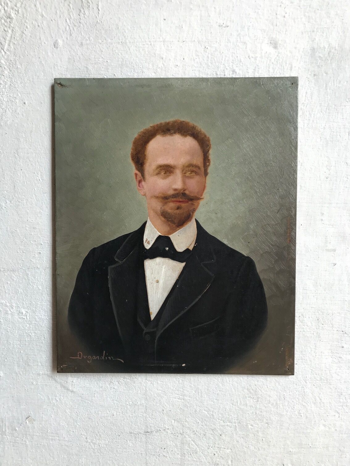 Portrait in oil L. DUGARDIN