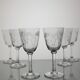 6 Baccarat crystal wine glasses, Molière model
