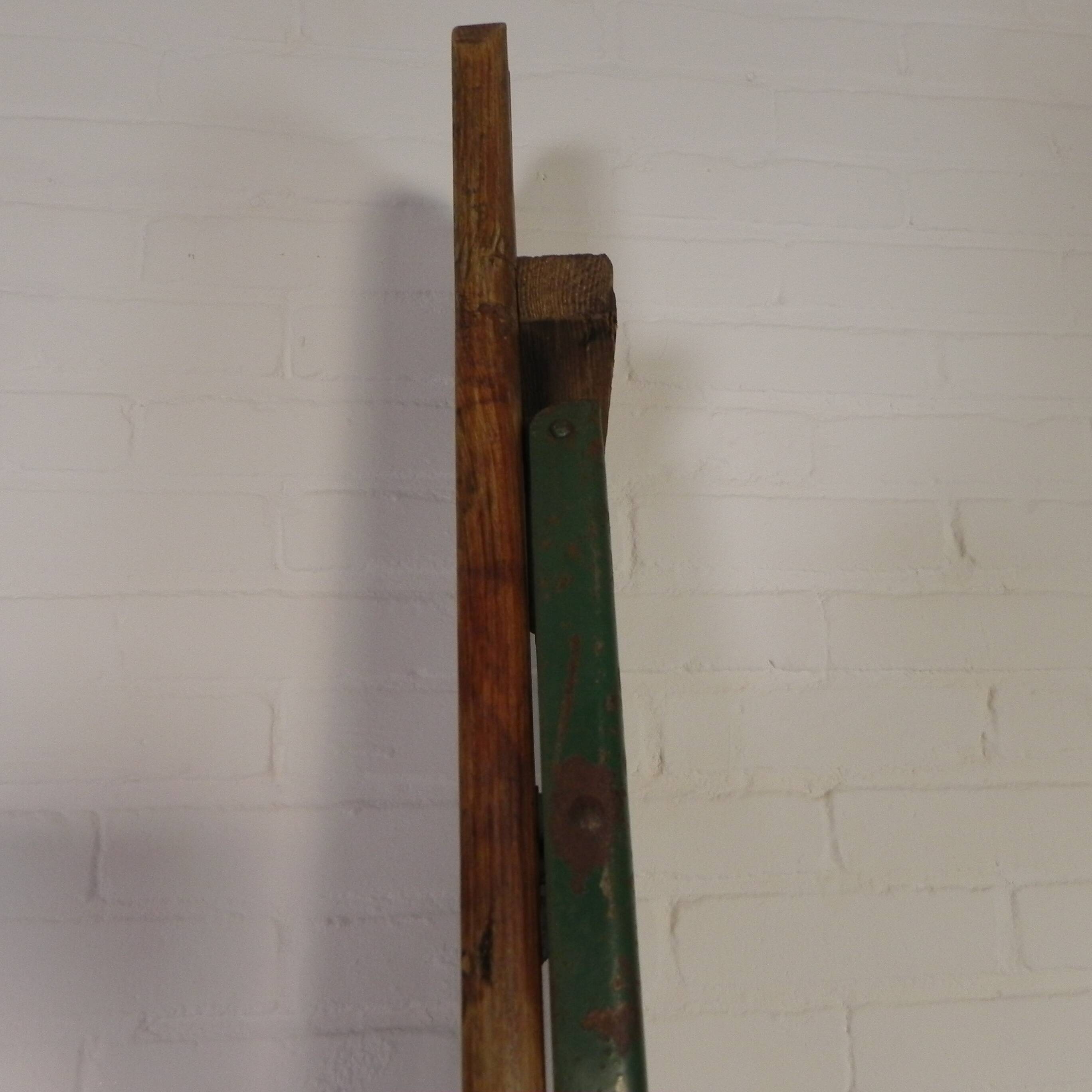 Folding bench, terrace bench, 216 cm long, 1960s