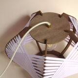 Woven lilac lamp to install