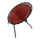 Vintage leather balloon chair, 1960s