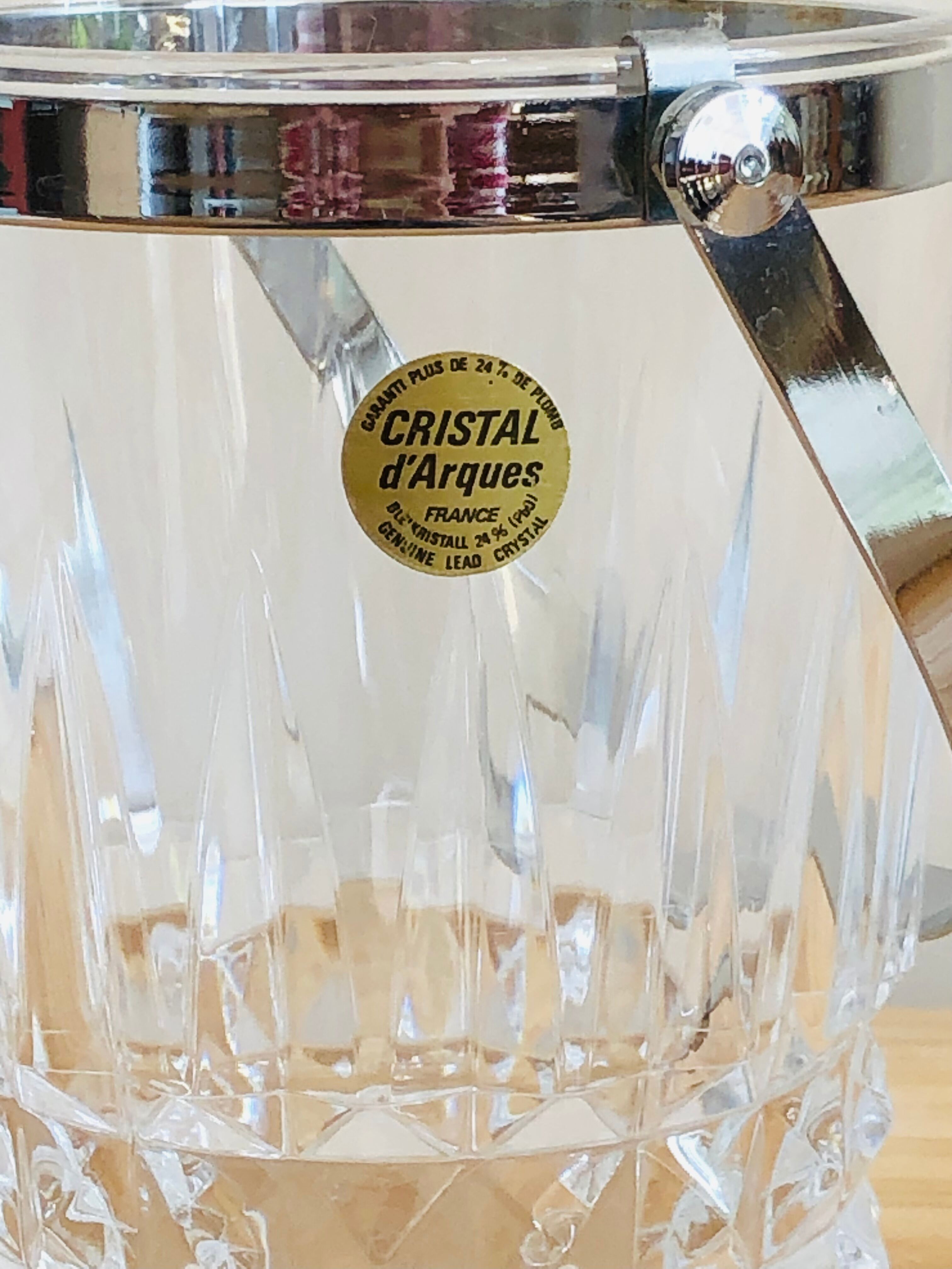 Vintage ice bucket Cristal d'Arques