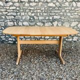 Scandinavian Design Extension Table 1960/70 In Solid Beech