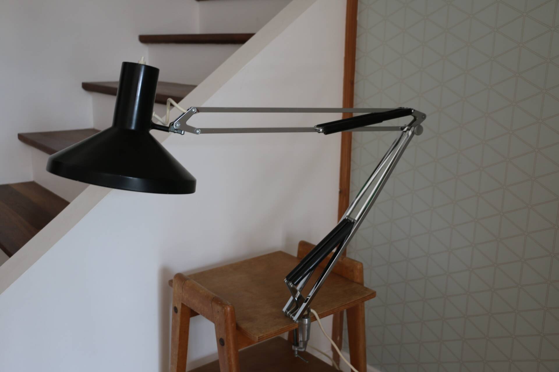 Luxo l1n black clamp lamp jacob jacobsen