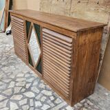 Old Burmese teak shop counter