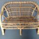 Banquette en rotin vintage