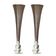 Pair of large silver-plated vases on a stand from Maison de la Literie, 165cm.