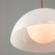 Italian Space Age Pendant in Brass and Acrylic Glass, 1970s