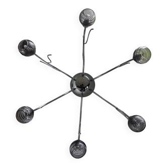 Ceiling light with glass paste globe