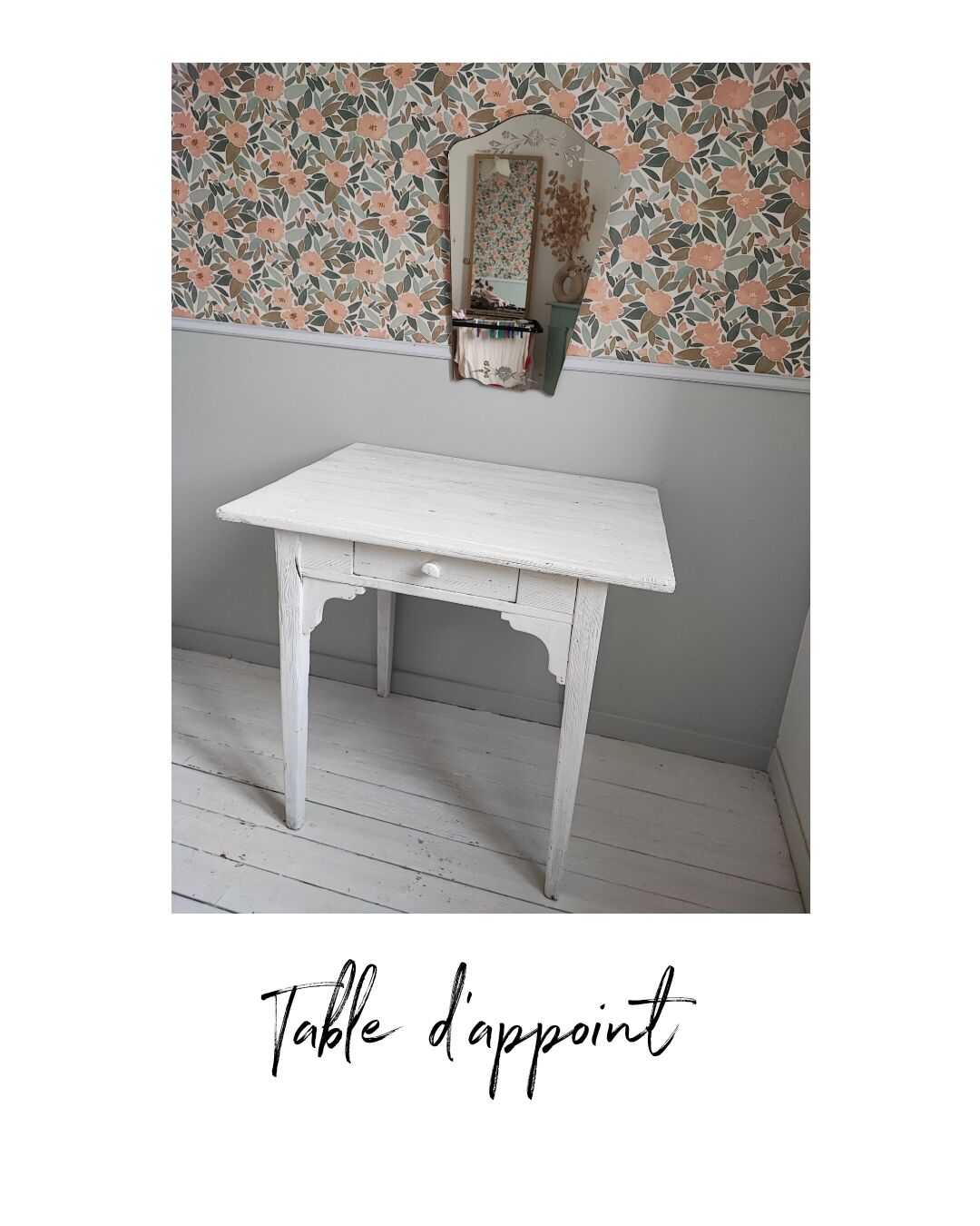 Table d'appoint blanche
