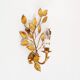 Antique Italian gilt rose wall lights by Hans Kogl