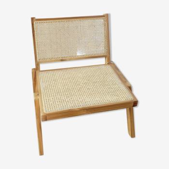 Canework armchair