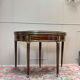 Half-moon table in mahogany from the Louis XVI period, 18th century.