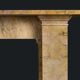 Nineteenth century Regency Sienna marble fireplace surround