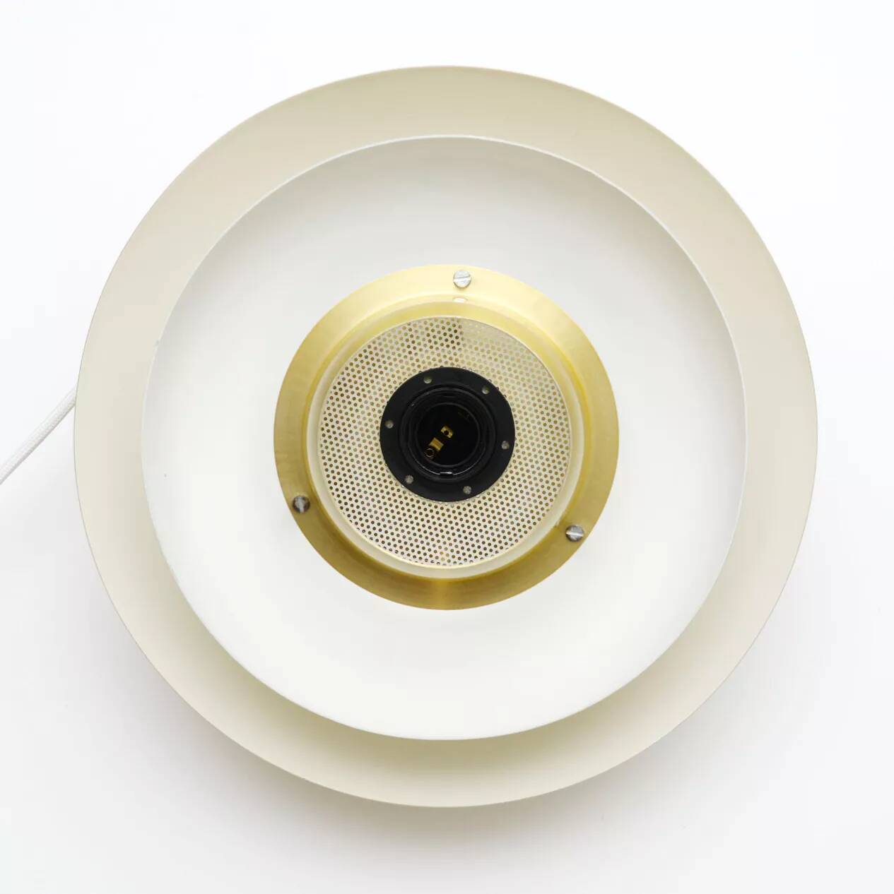 Golden vintage lamp, Denmark 1970s