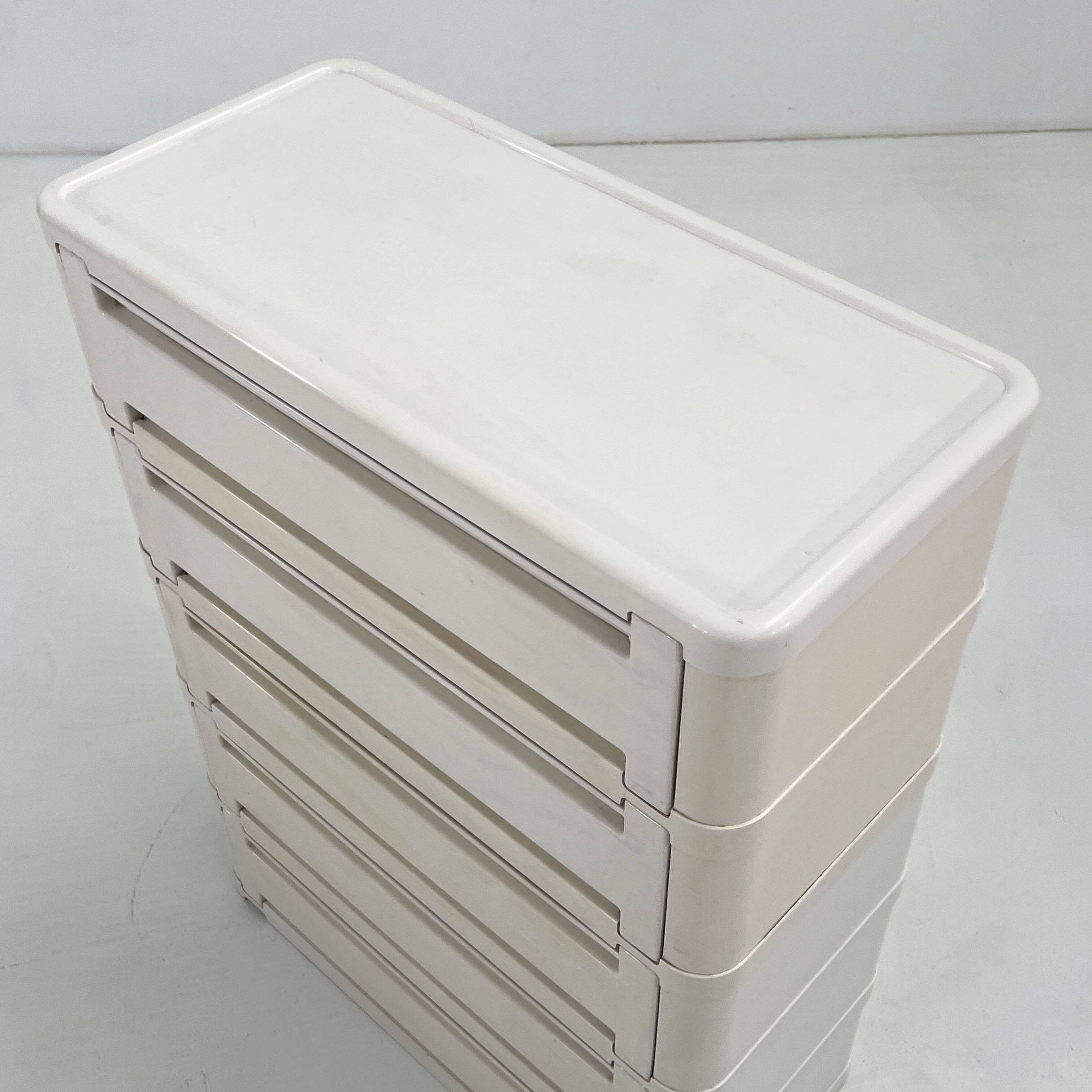White cabinet model "4964" by Olaf Von Bohr for Kartell, 1970