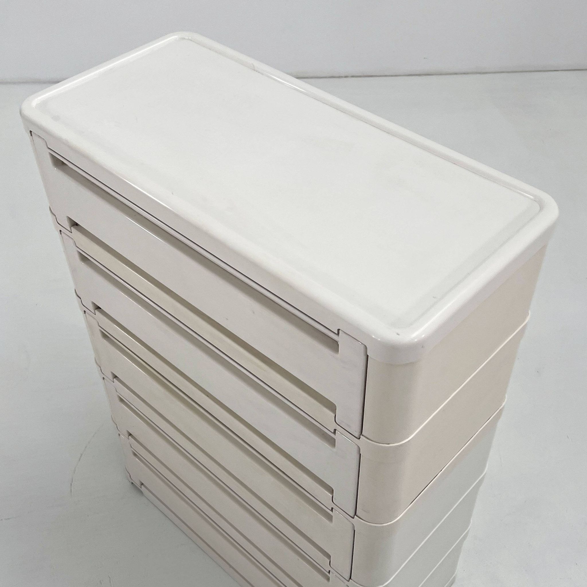 White cabinet model "4964" by Olaf Von Bohr for Kartell, 1970