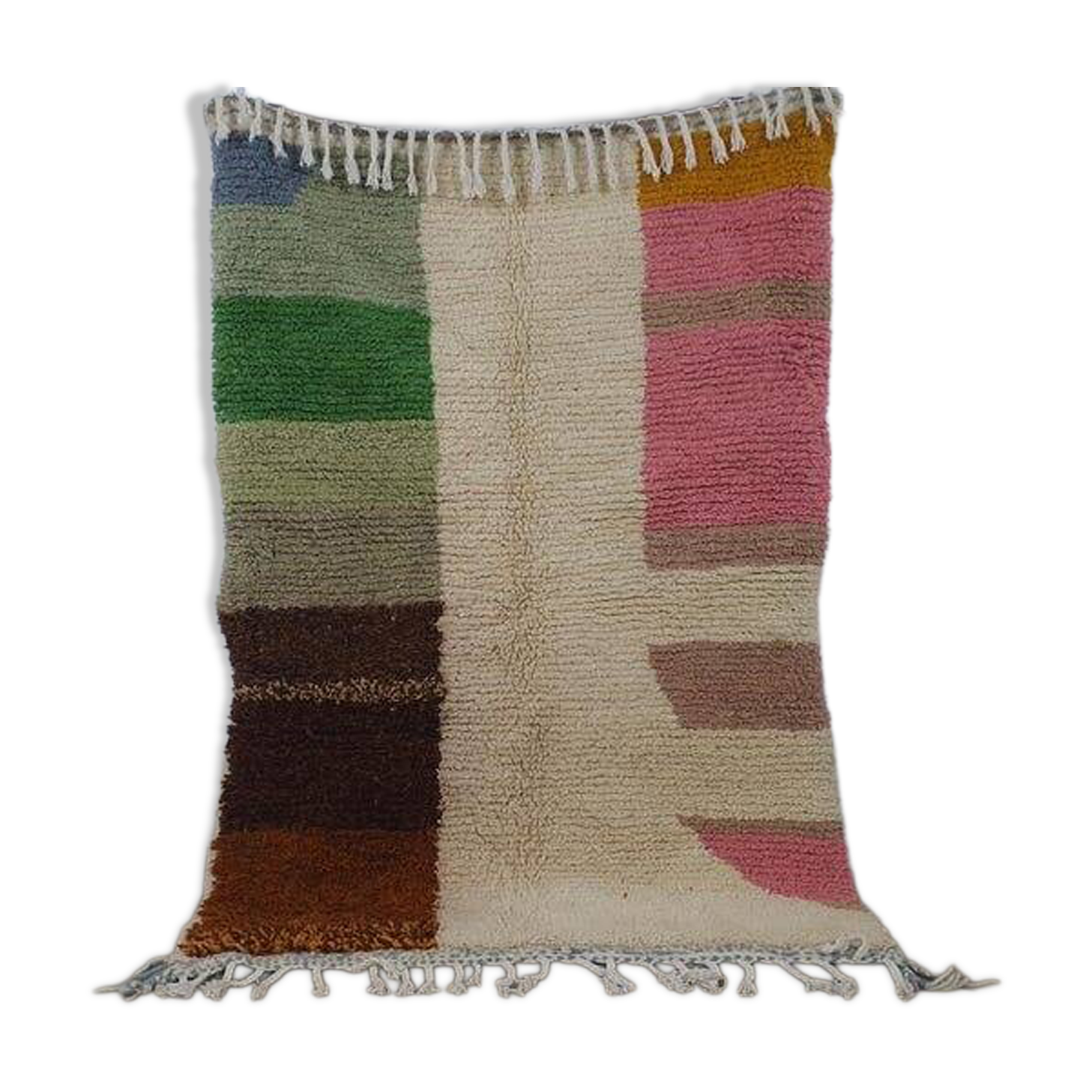 Authentic traditional handwoven Berber rug size 1.4/2.6 m