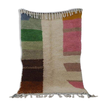 Tapis berbère tissé main authentique traditionnelle taille 1,4/2,6 m