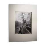 Photograph 18x24cm - Old black and white silver print - Bld Saint Martin - 1950s/60s