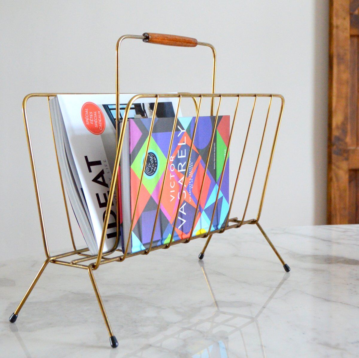 Vintage magazine holder 1950s