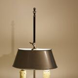 Lampe bouillotte argentée