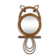 Mirror nice OWL rattan of the 60s 70s