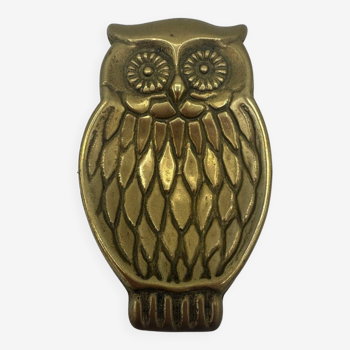 Vintage brass owl