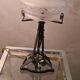 Lamp art deco and lampshade in opaque glass