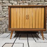 Low sideboard in teak veneer 1960"