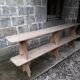 Paire de bancs rustiques 265 cm