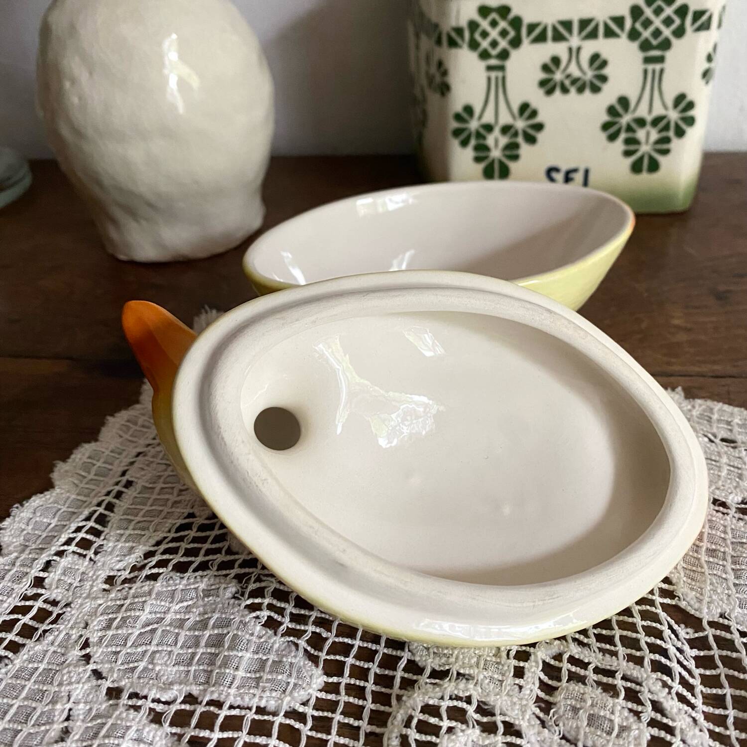 Zoomorphic terrine duck Michel Caugant