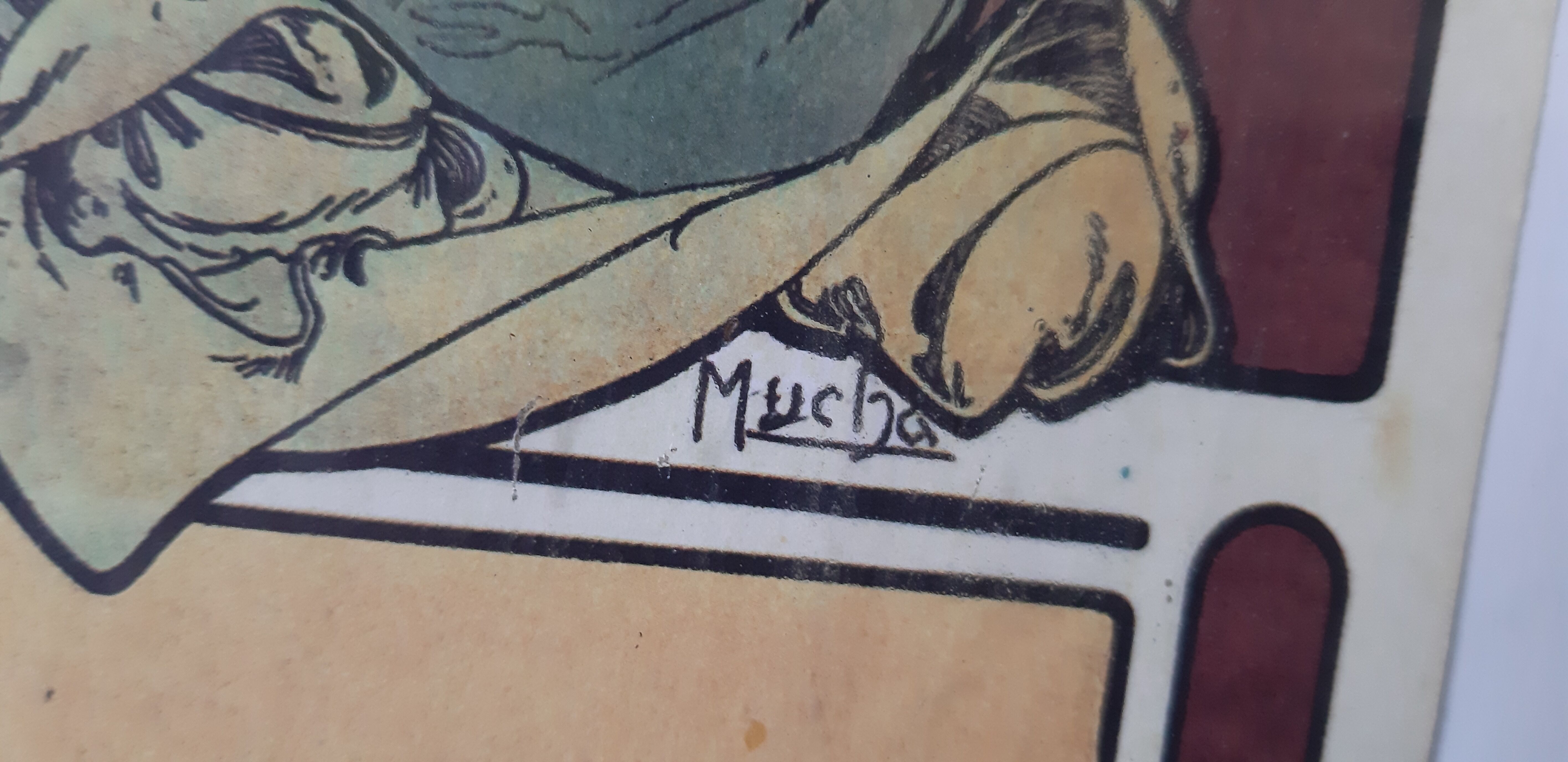 Benedictine advertising poster " Mucha "