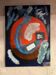 Peinture contemporaine bleue