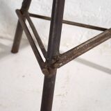 Round industrial style stool (c.1960) #1
