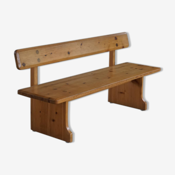Mid century Swedish pine bench, made by Carl Malmsten for Karl Andersson & Söner, 1960s
