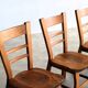 ensemble de 6 chaises à manger brutalistes