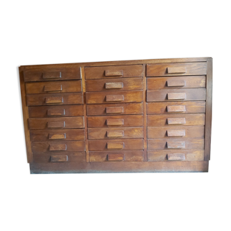 Loom cabinet, 24 drawers