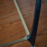 Metal coffee table, glass tray, 60s