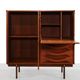 Italian modernist design highboard in teak and rosewood, 1960