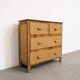Vintage rattan commode in Riviera style, 1970s.
