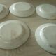 Assiettes en faience fine de forges les eaux decor a l'eponge fin 19 eme