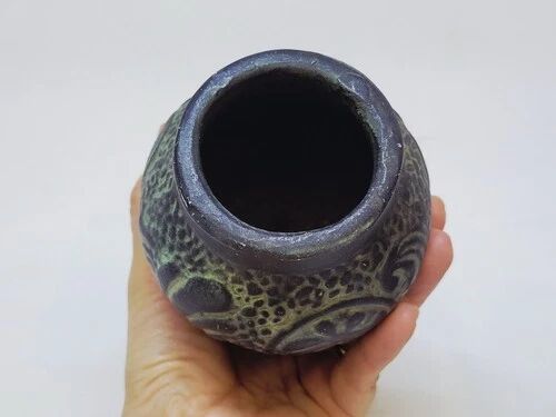 Paire de petits vases décoratifs en terre cuite style grèce antique