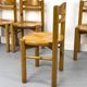 Pine dining chairs in the style of Rainer Daumiller, 1970s, set of 6.