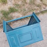 Former large schaefer tray in blue metal lagoon