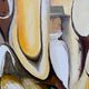 Oil painting on canvas, animals, unframed, 70x100cm