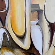 Tableau peinture huile sur toile animaux sans cadre 70x100cm